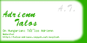 adrienn talos business card